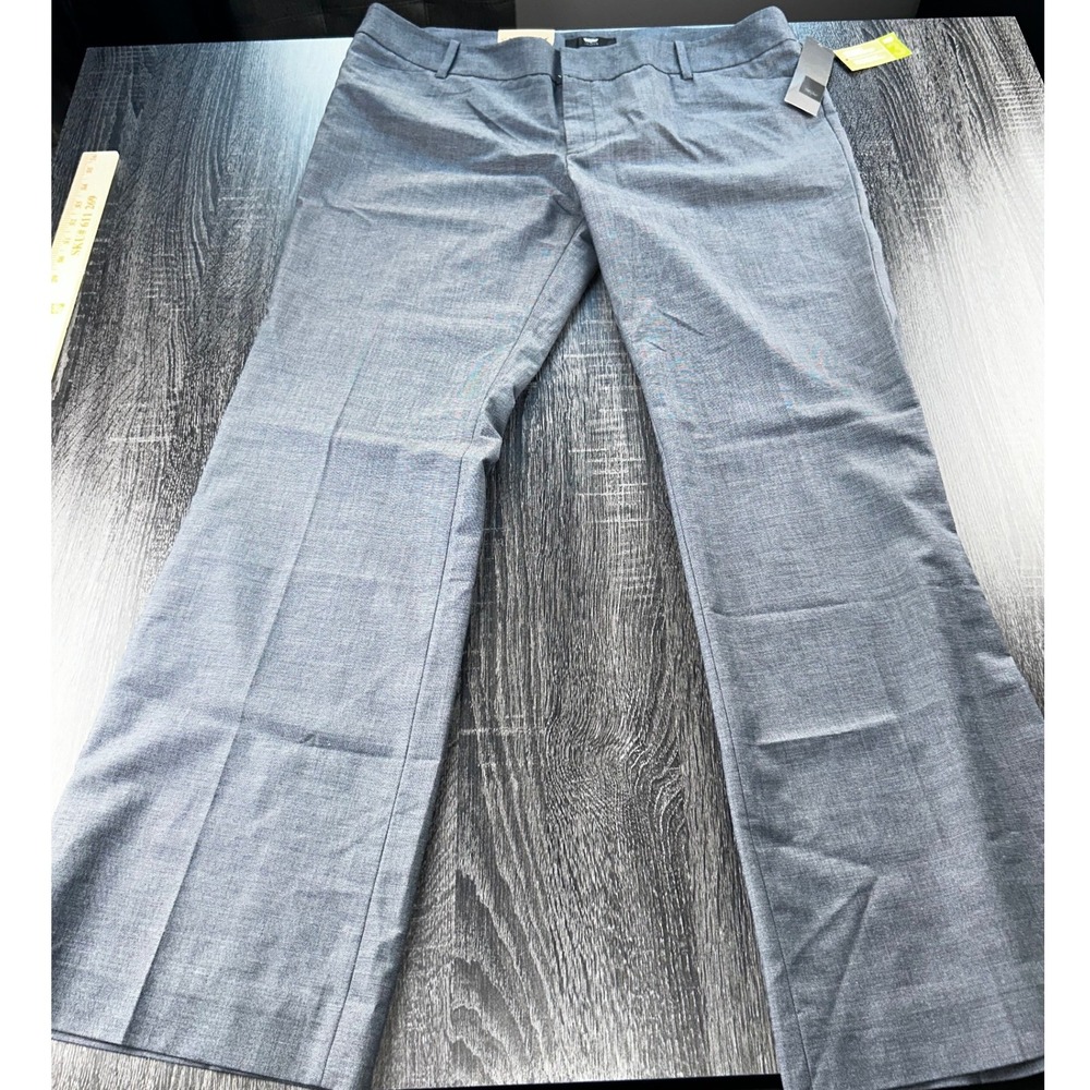 Mossimo Gray Stretch Dress Pants Straight Leg Career Business Casual Size 16‎